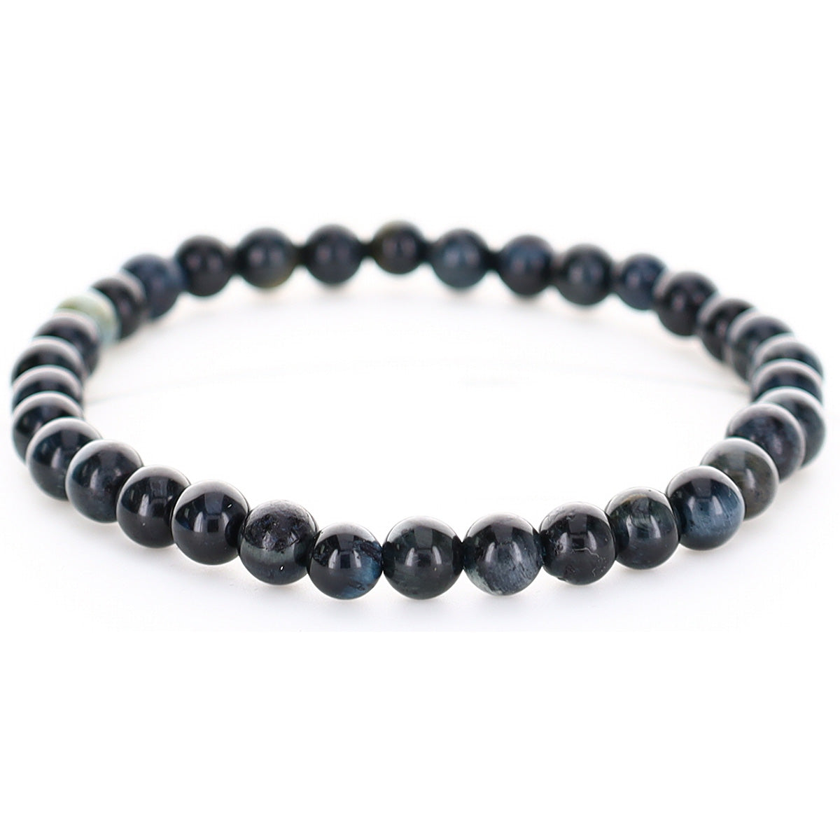 Armband i Tiger Eye Stone, Svart