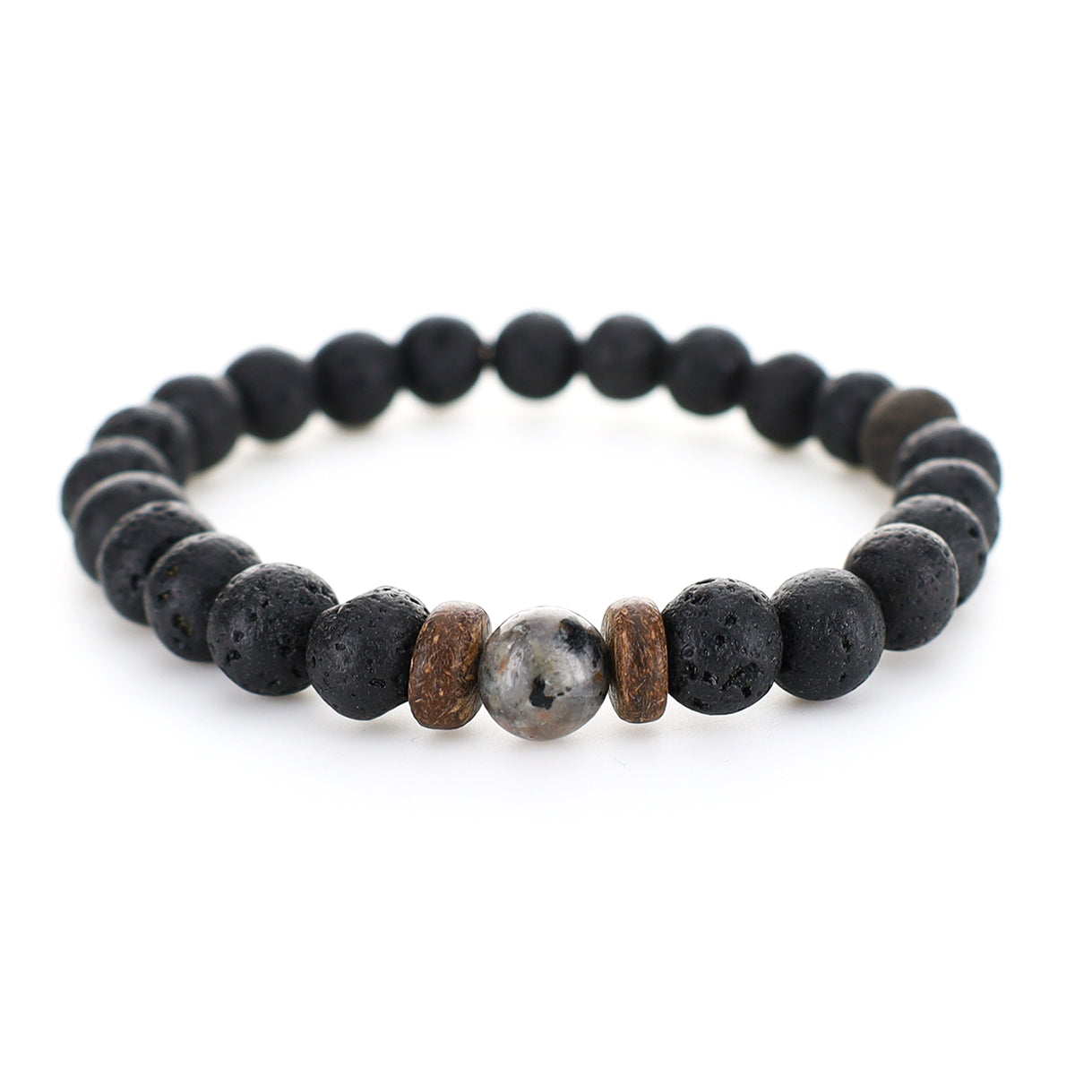 Armband i Lavasten, Svart